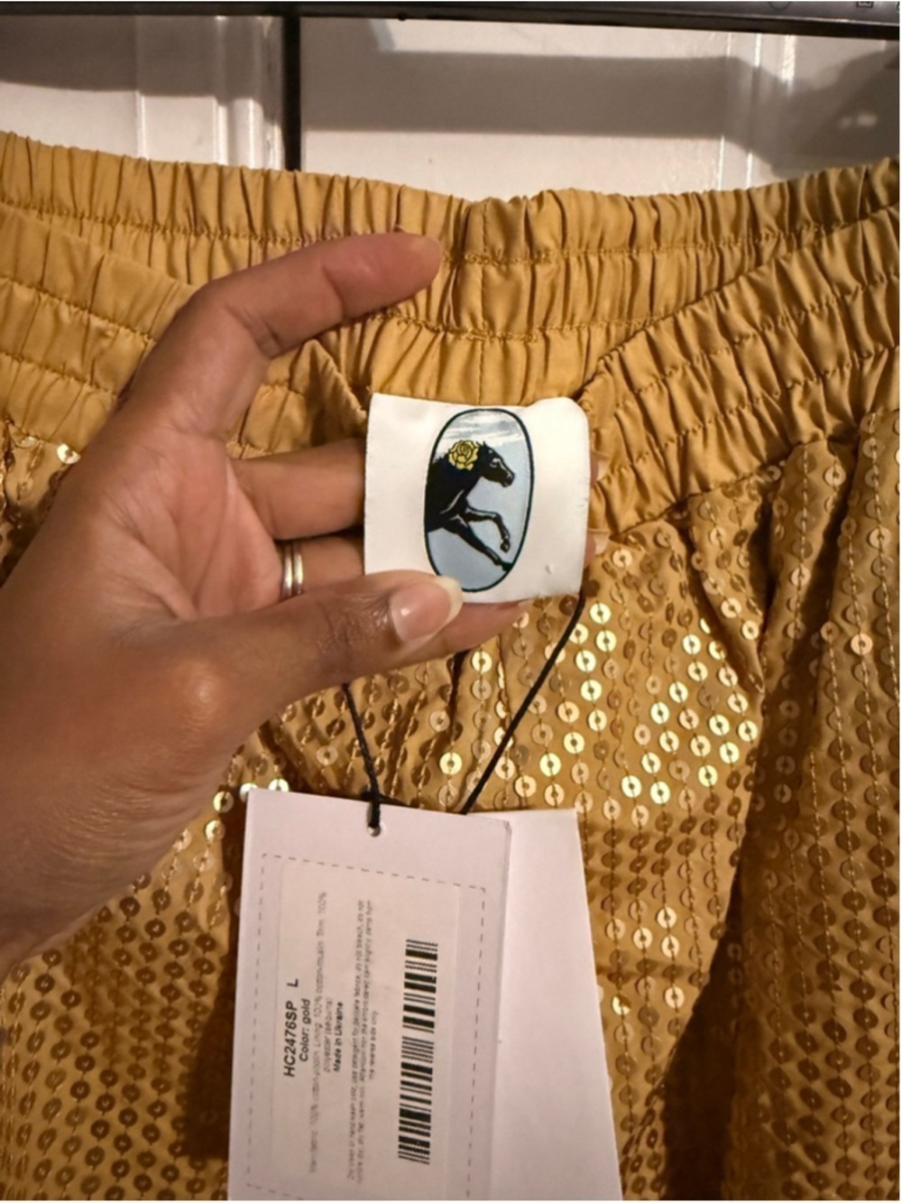 Women's Sleeper Gold SuperNova Sequin Set L/XL - Picture 7 of 15